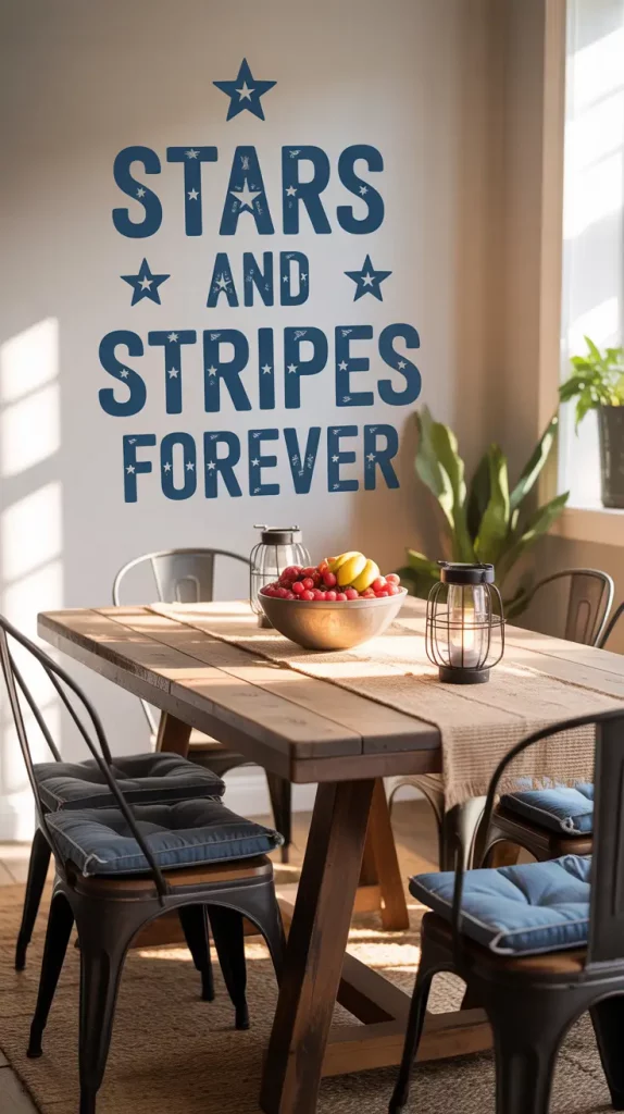 4th of July Americana Inspired Wall Decals for Stylish 2025 Celebrations