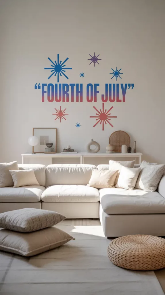 4th of July Americana Inspired Wall Decals for Stylish 2025 Celebrations