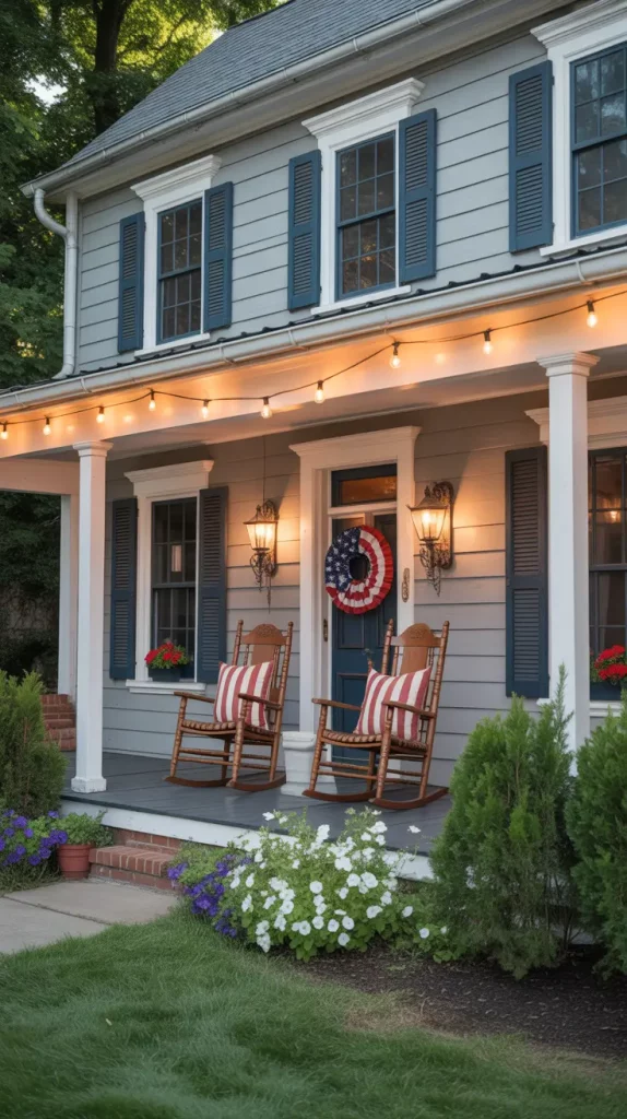 4th of July House with an American Flag — Bright Decor and Cozy Ideas
