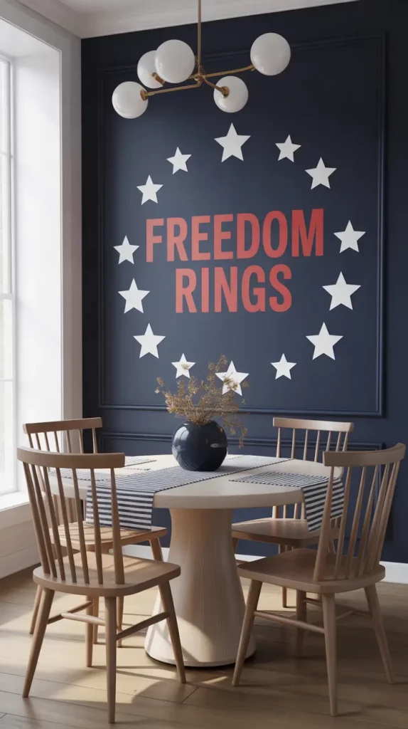4th of July Americana Inspired Wall Decals for Stylish 2025 Celebrations