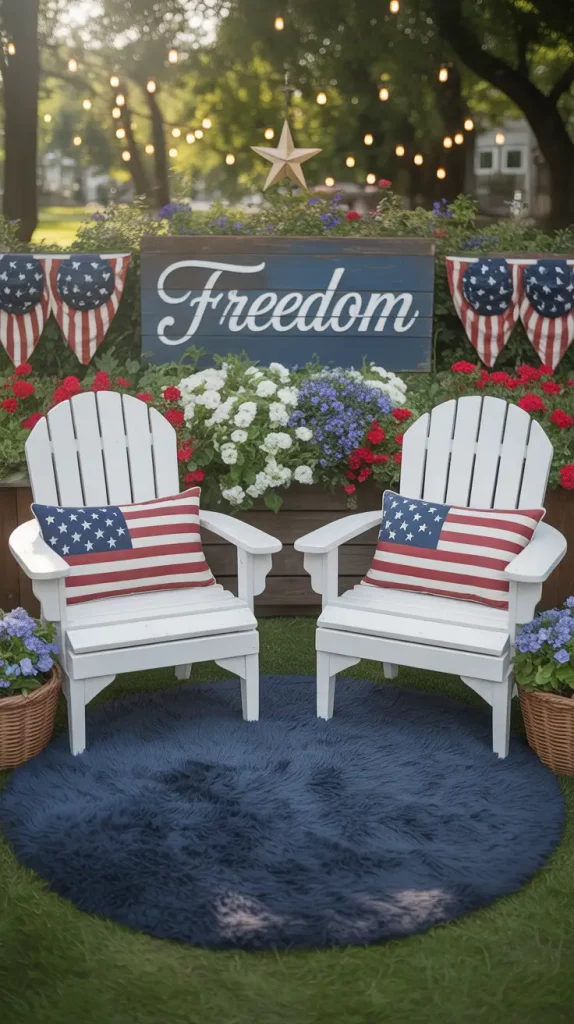 4th of July House with an American Flag — Bright Decor and Cozy Ideas