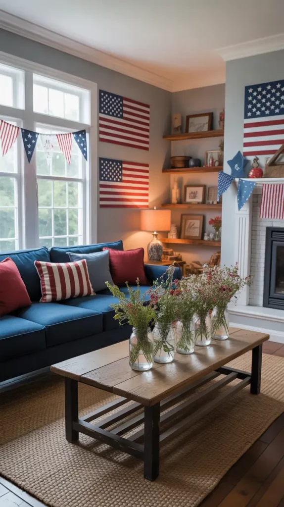 4th of July Americana Inspired Wall Decals for Stylish 2025 Celebrations