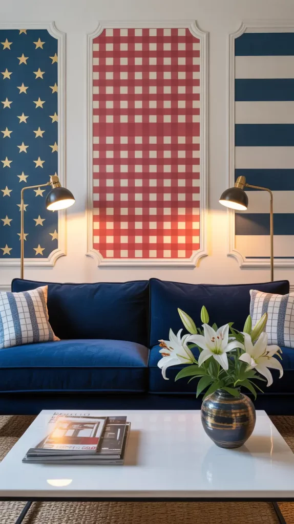4th of July Americana Inspired Wall Decals for Stylish 2025 Celebrations