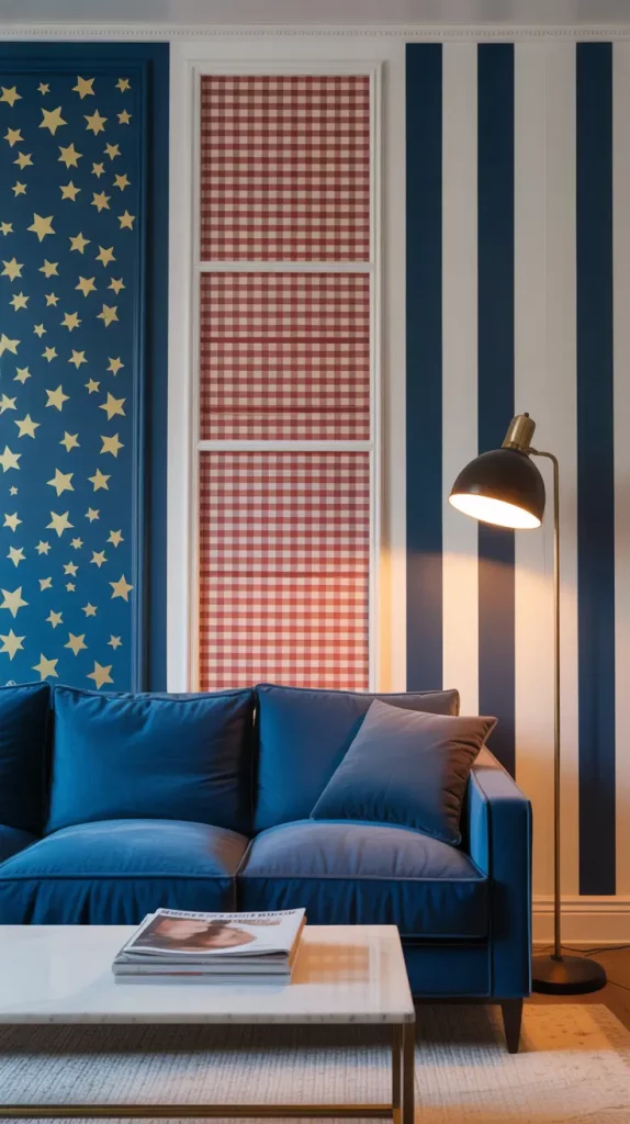 4th of July Americana Inspired Wall Decals for Stylish 2025 Celebrations
