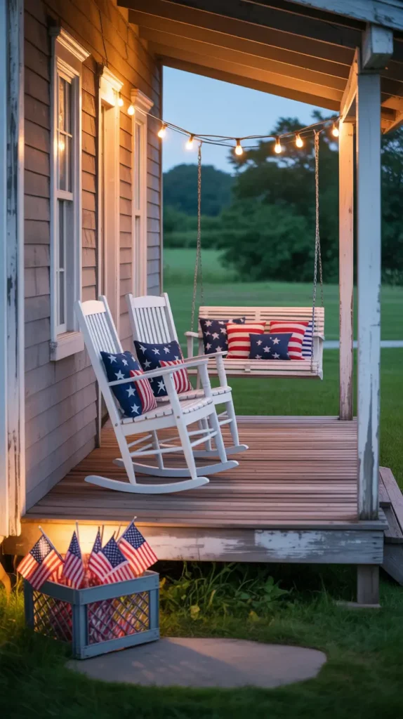 4th of July House with an American Flag — Bright Decor and Cozy Ideas