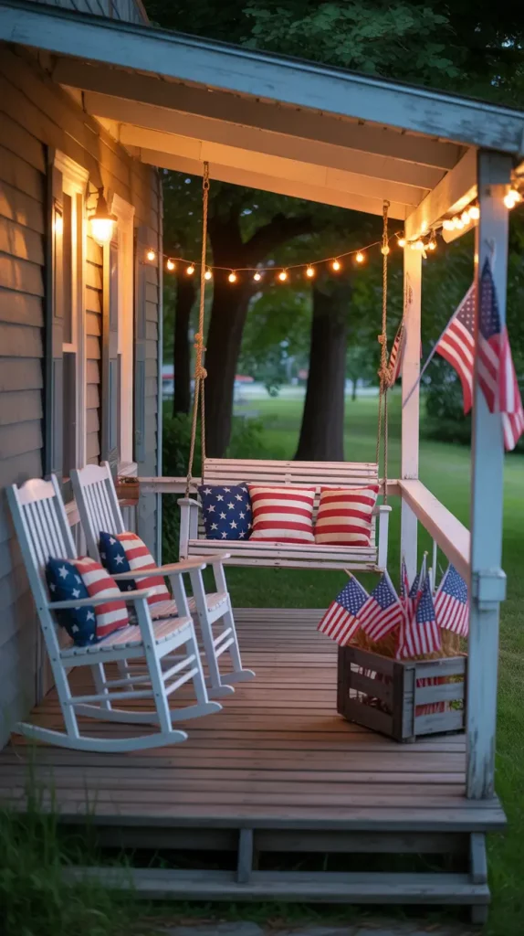 4th of July House with an American Flag — Bright Decor and Cozy Ideas