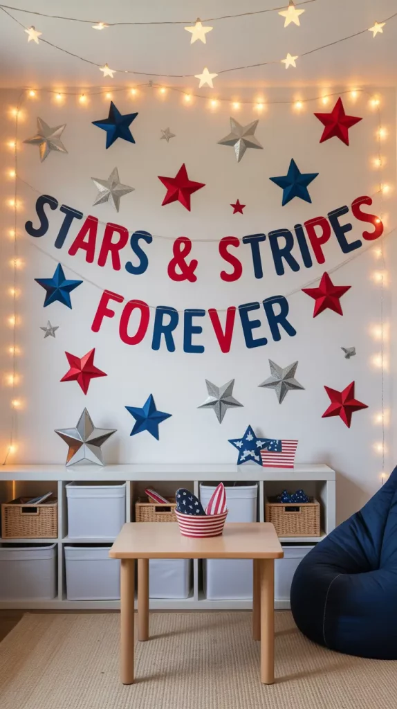 4th of July Americana Inspired Wall Decals for Stylish 2025 Celebrations