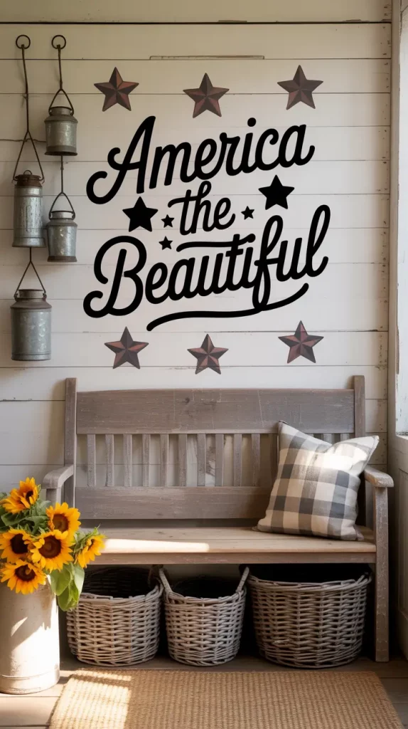 4th of July Americana Inspired Wall Decals for Stylish 2025 Celebrations