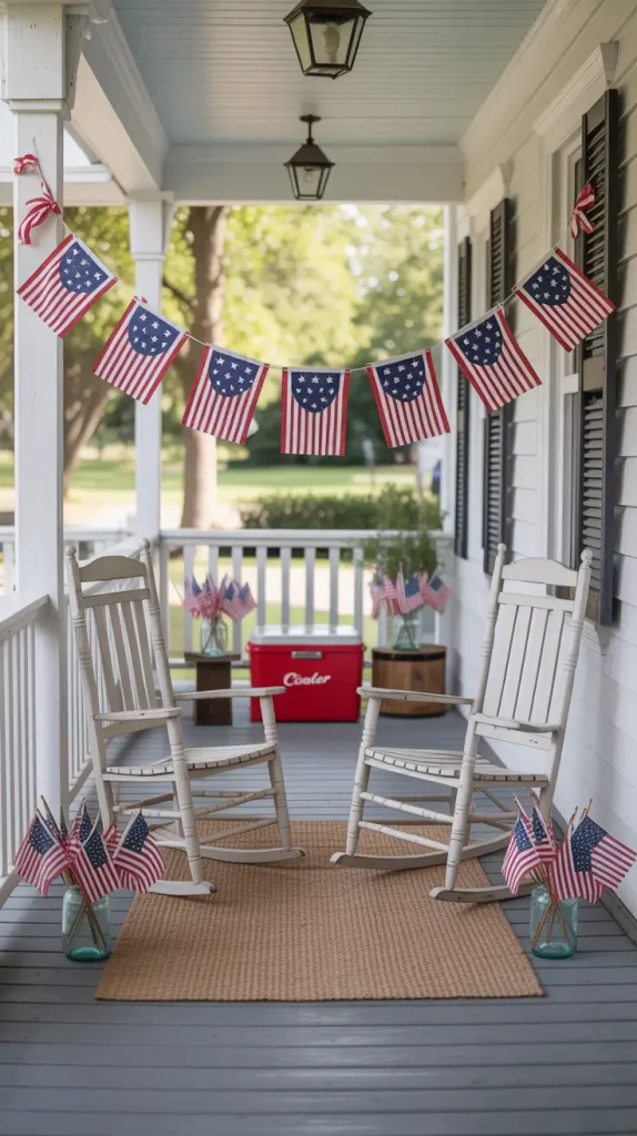 4th of July House with an American Flag — Bright Decor and Cozy Ideas