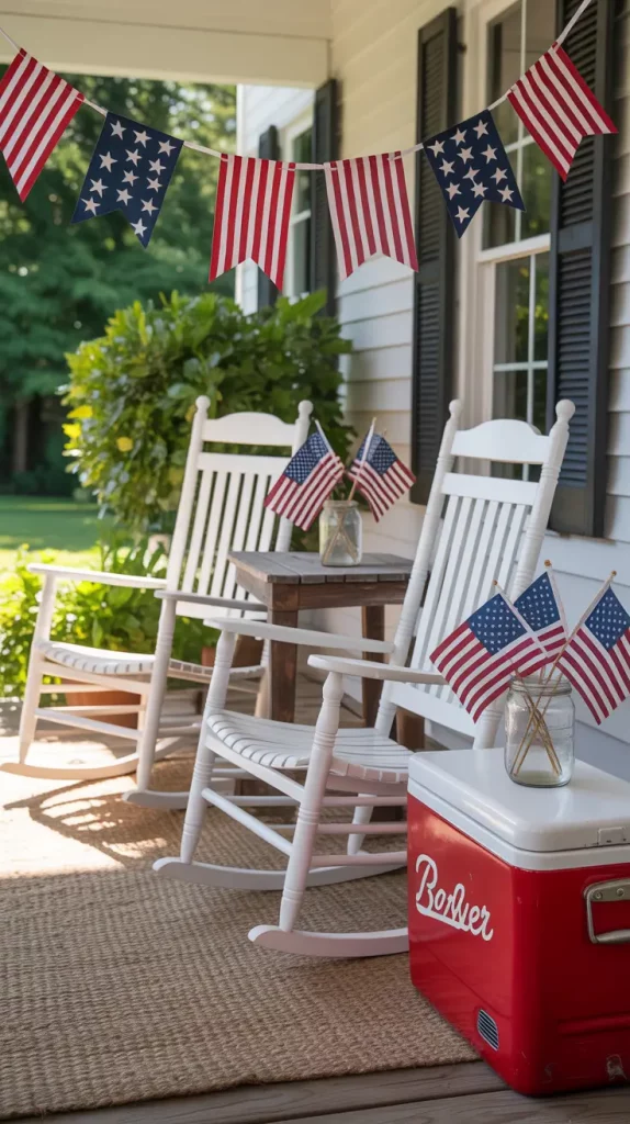 4th of July House with an American Flag — Bright Decor and Cozy Ideas