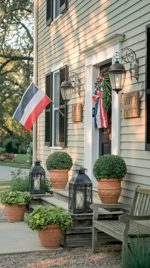 4th of July House with an American Flag — Bright Decor and Cozy Ideas