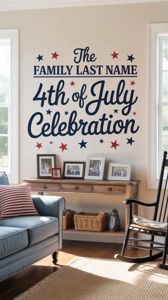 4th of July Americana Inspired Wall Decals for Stylish 2025 Celebrations