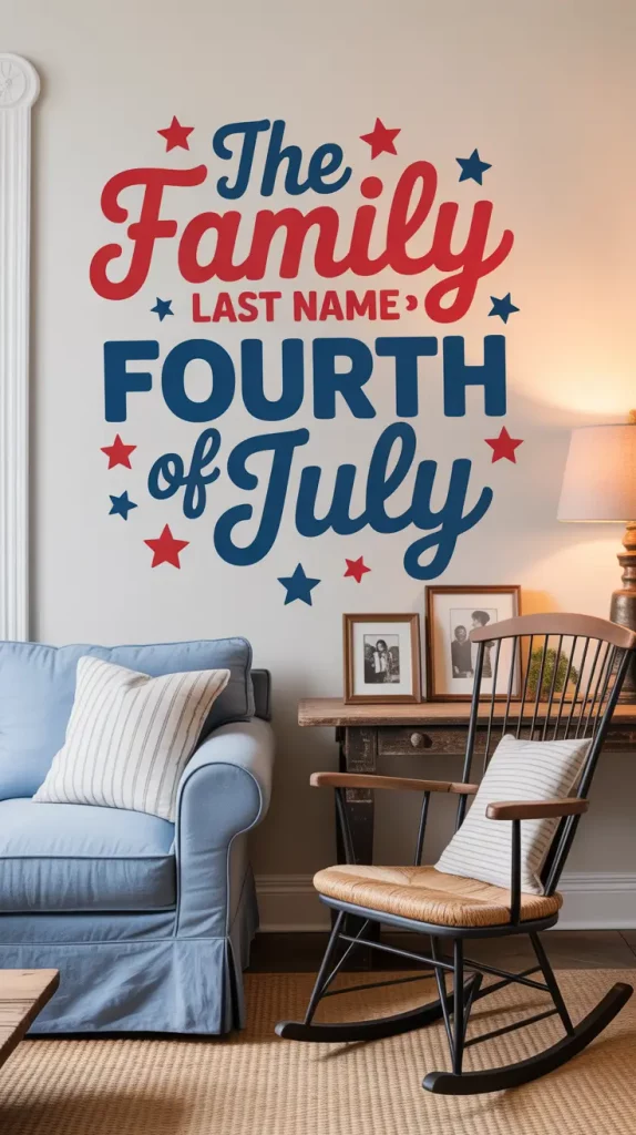 4th of July Americana Inspired Wall Decals for Stylish 2025 Celebrations