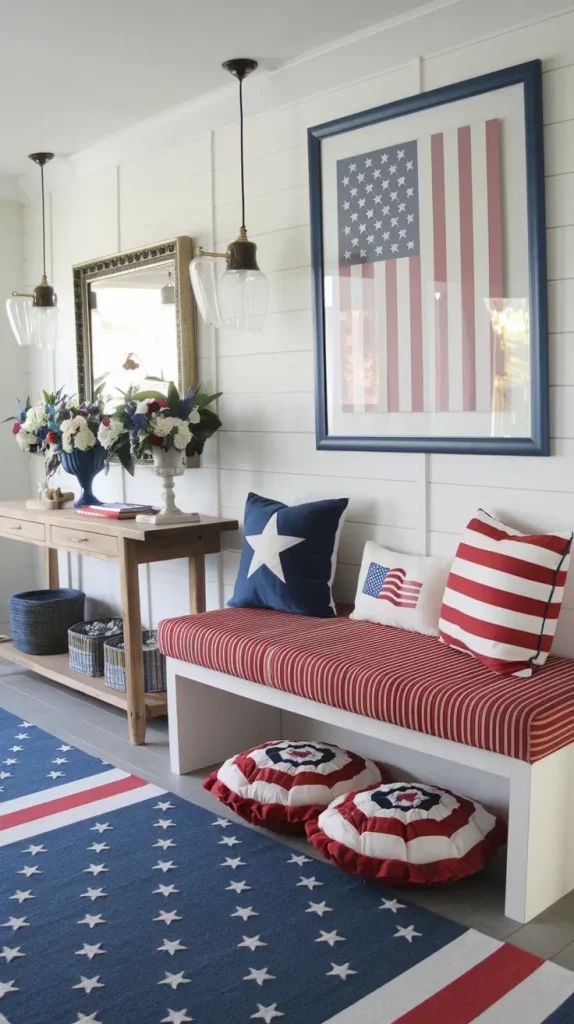 4th of July House with an American Flag — Bright Decor and Cozy Ideas