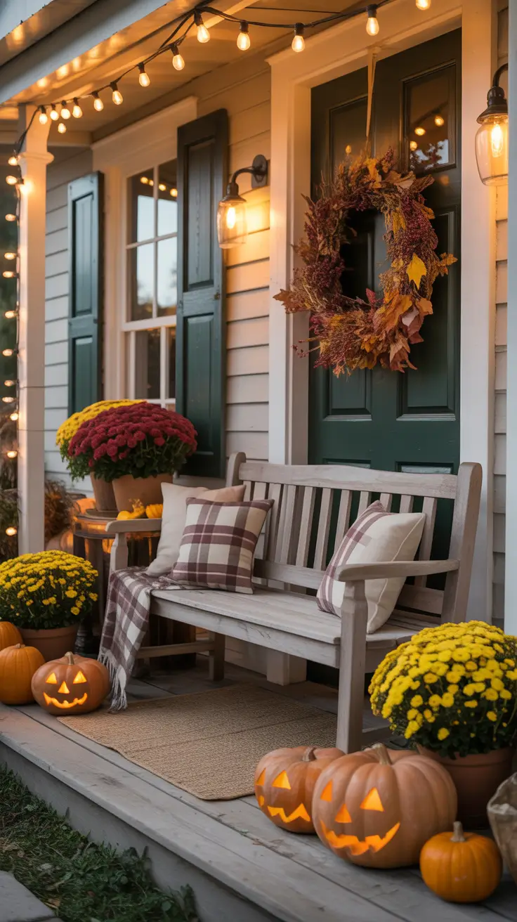 fall halloween decor ideas 2025 Transform Your Home Porch With Autumn Magic
