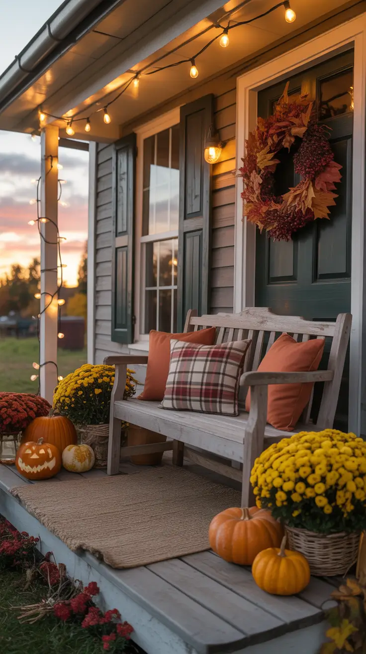 fall halloween decor ideas 2025 Transform Your Home Porch With Autumn Magic