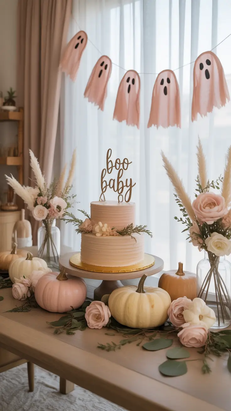 fall halloween decor ideas 2025 Throw A Spooky-Cute Themed Baby Shower