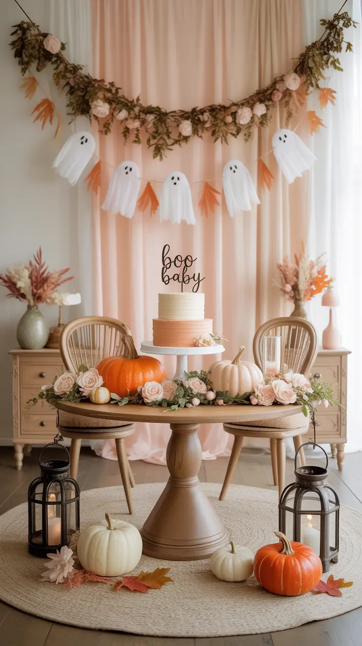 fall halloween decor ideas 2025 Throw A Spooky-Cute Themed Baby Shower