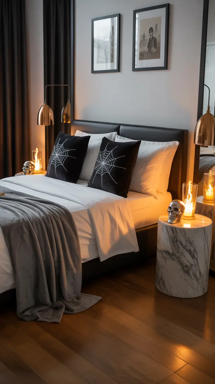 halloween bedroom decor 2025 Classy Halloween Bedrooms Without The Clutter