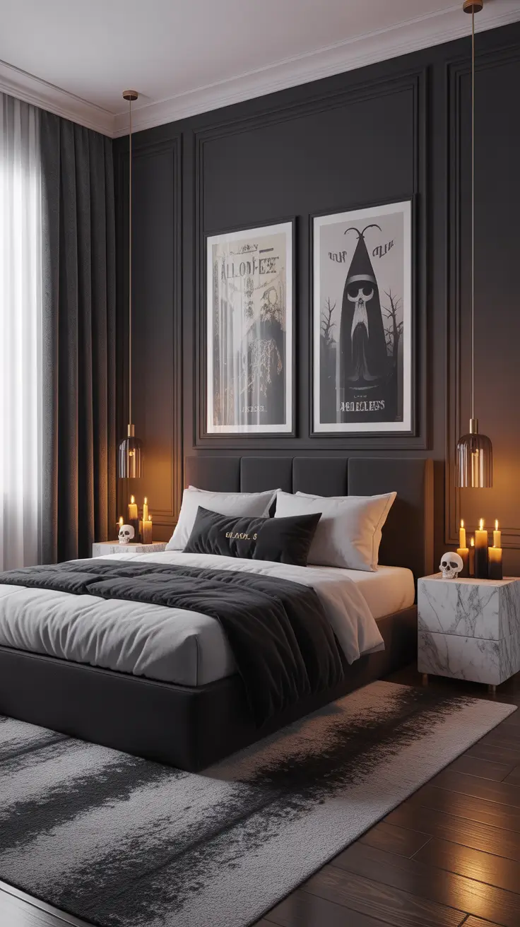 halloween bedroom decor 2025 Classy Halloween Bedrooms Without The Clutter