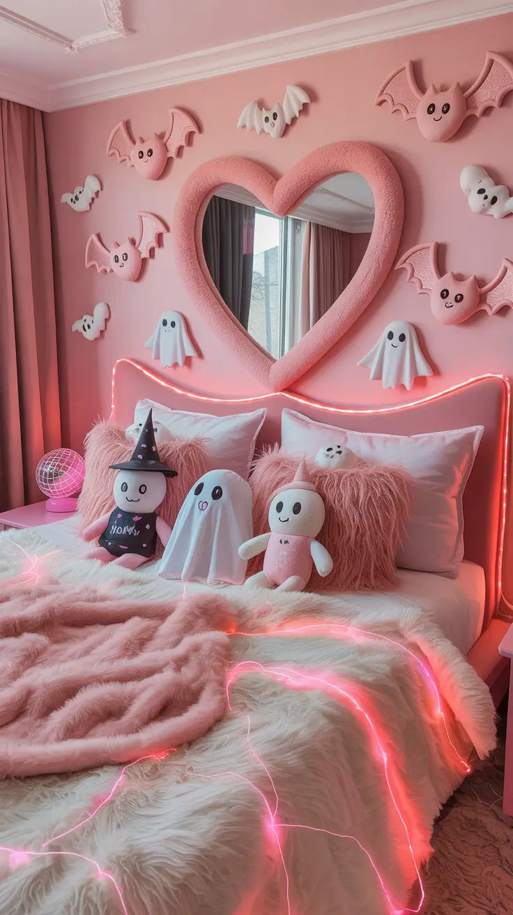 halloween bedroom decor 2025 Pink Halloween Bedroom Decor That’s Unexpectedly Cute