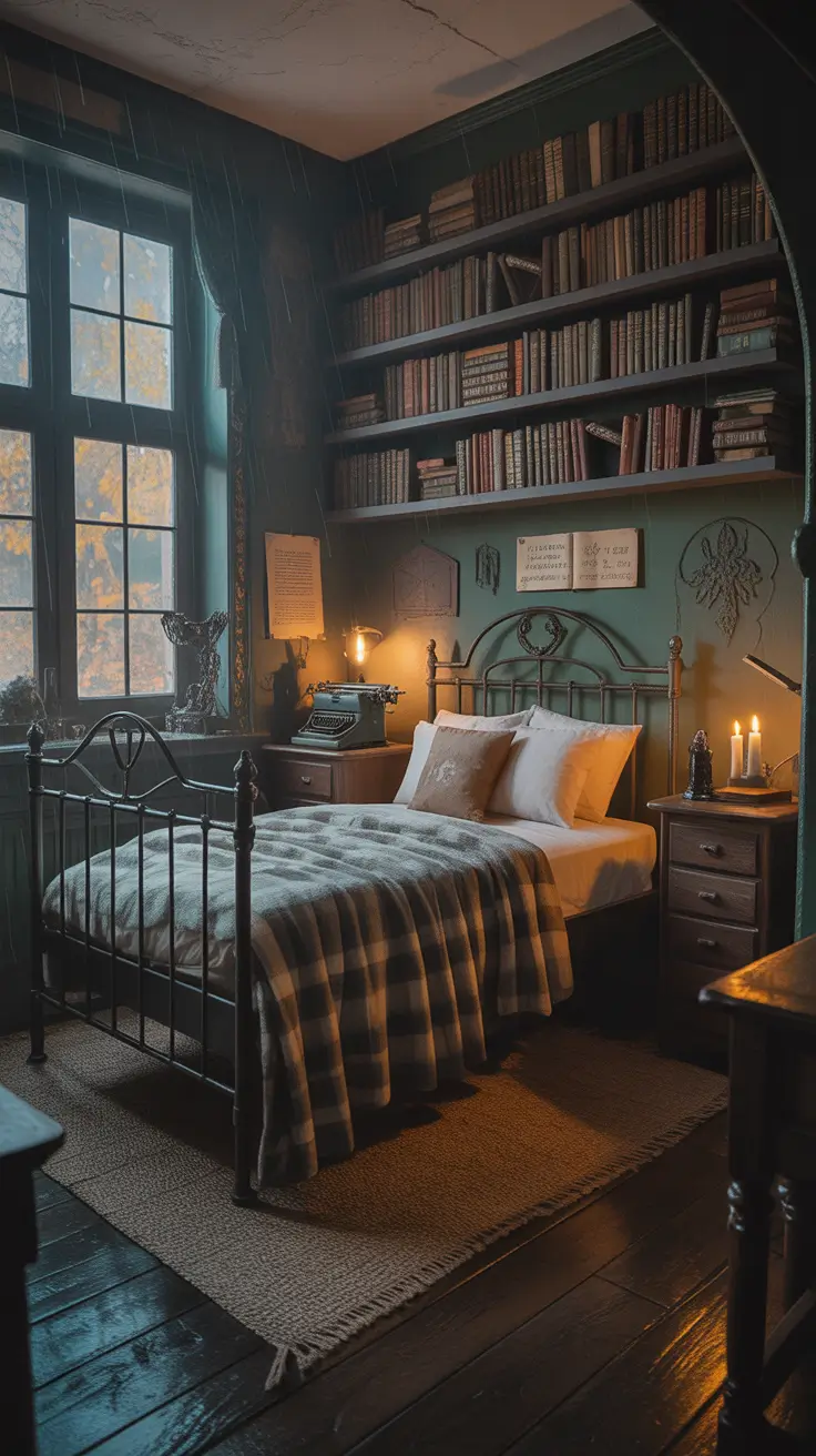 halloween bedroom decor 2025 Dark Academia Meets Halloween 2025