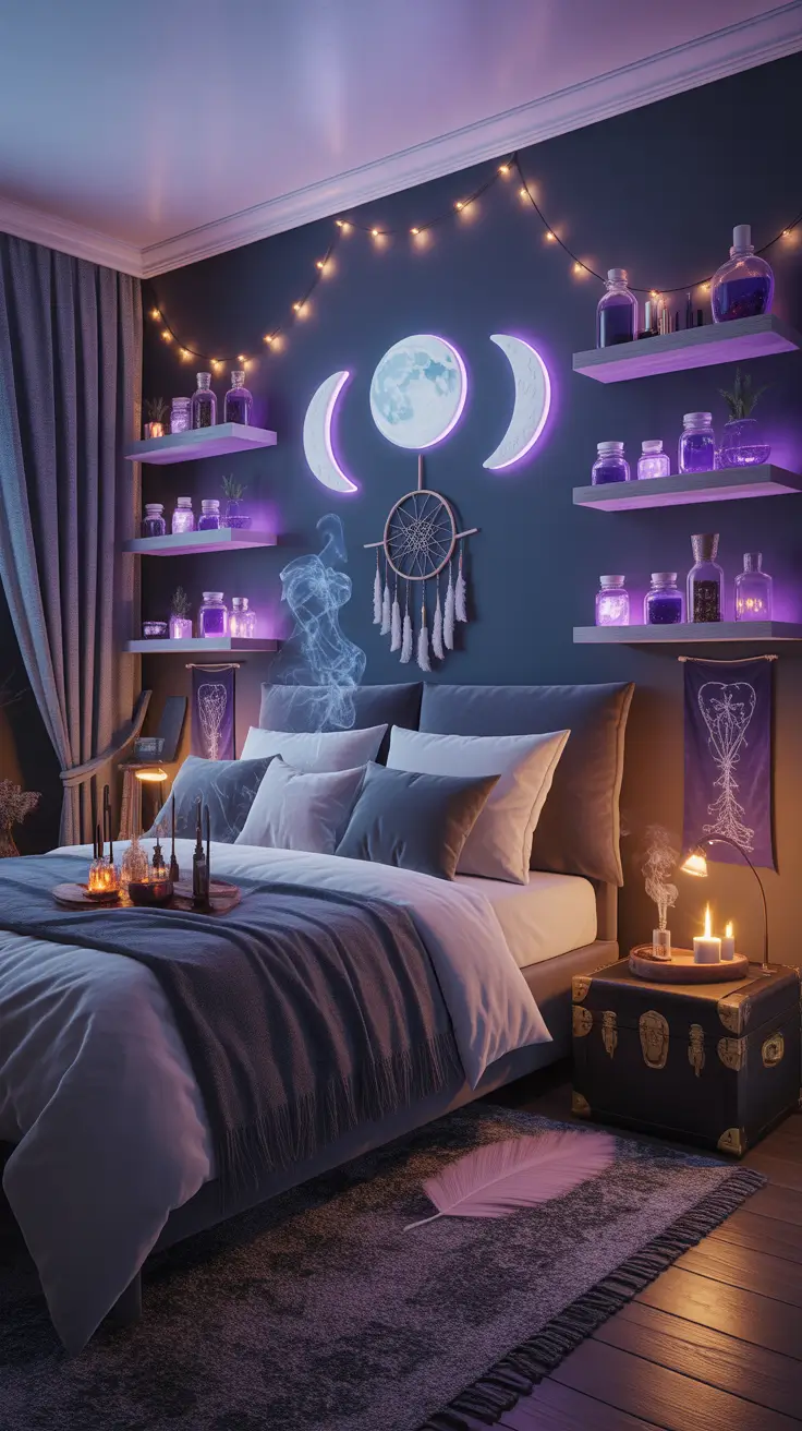 halloween bedroom decor 2025 Witch-Inspired Bedroom Vibes For Modern Witches