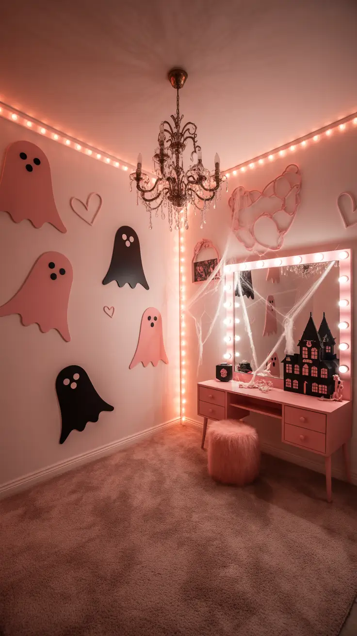 halloween bedroom decor 2025 Girly Halloween Bedroom Ideas That Still Feel Scary