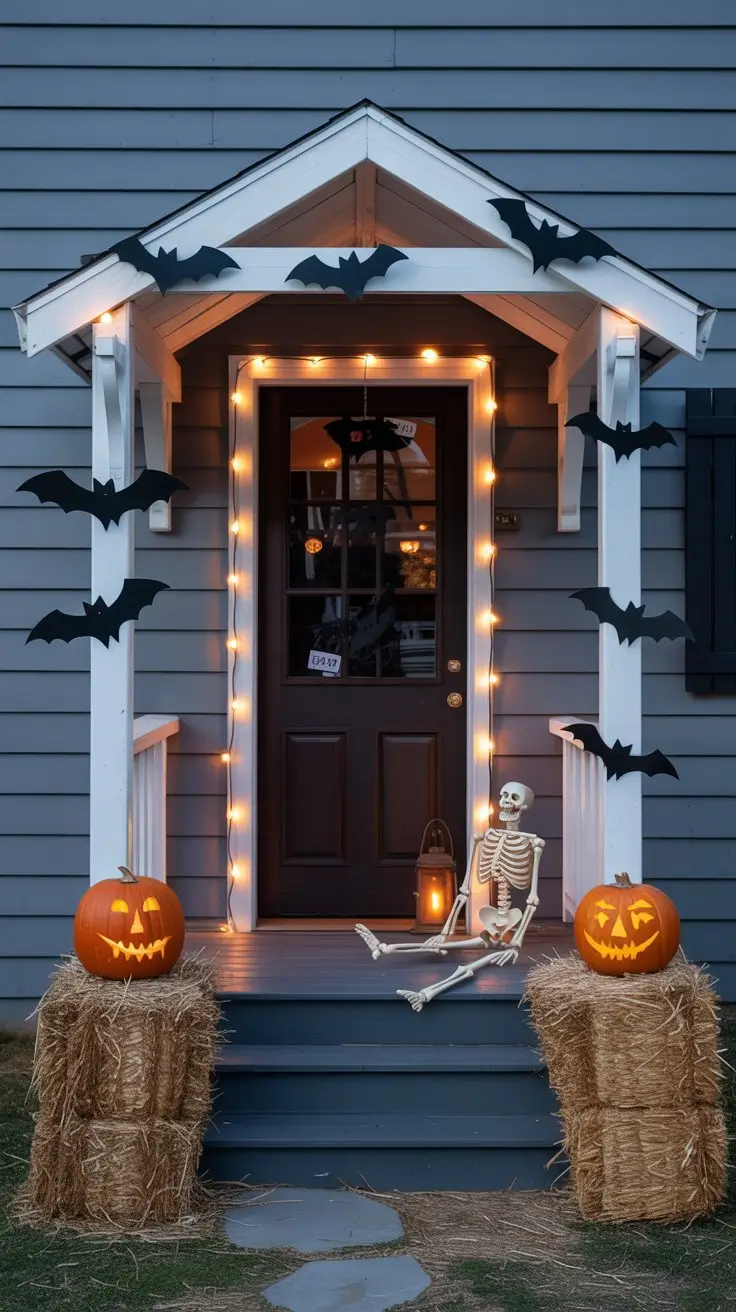 Small Porch Halloween Decor 2025