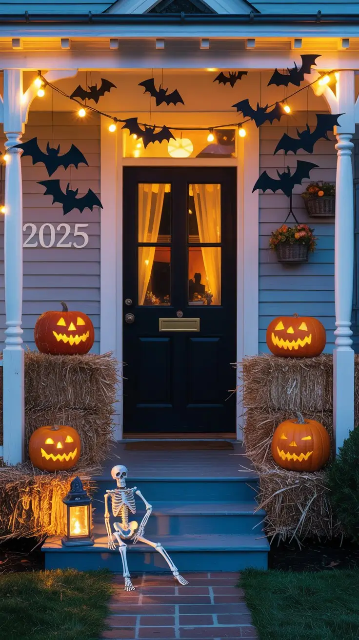 Small Porch Halloween Decor 2025