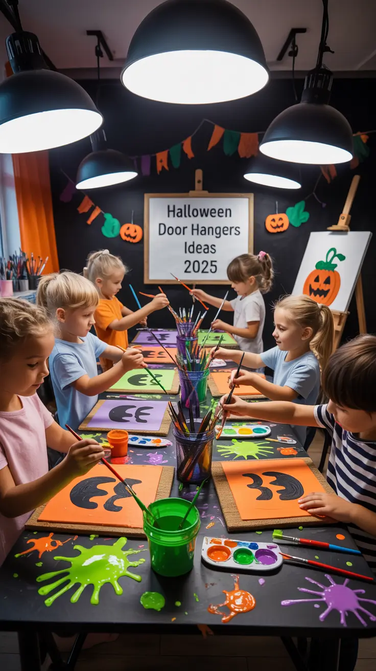 halloween door hangers ideas 2025 DIY Halloween Door Mats That Match Your Hanger