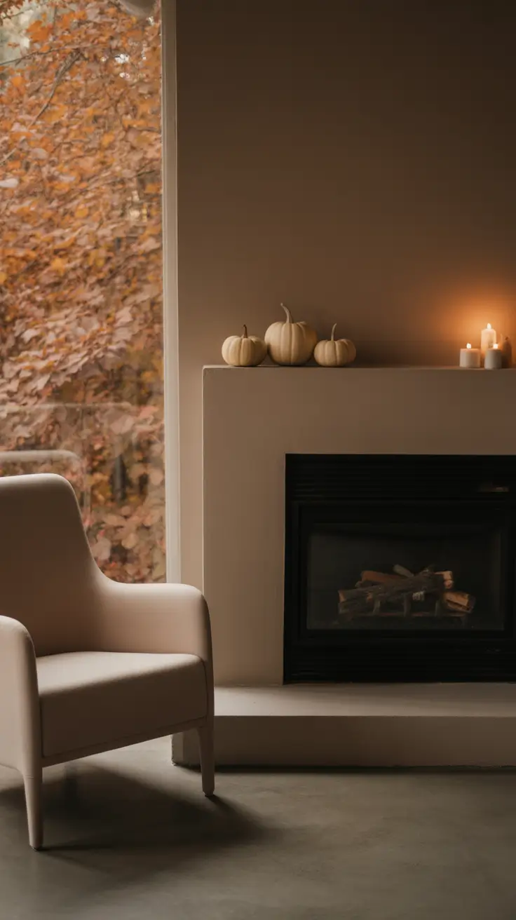 halloween fireplace decor ideas 2025 Moody Minimalist Halloween Mantels 2025