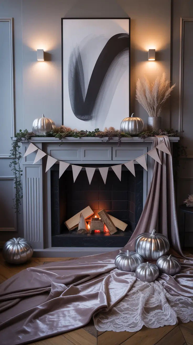 halloween fireplace decor ideas 2025 Halloween Fireplace Decor Trends for 2025