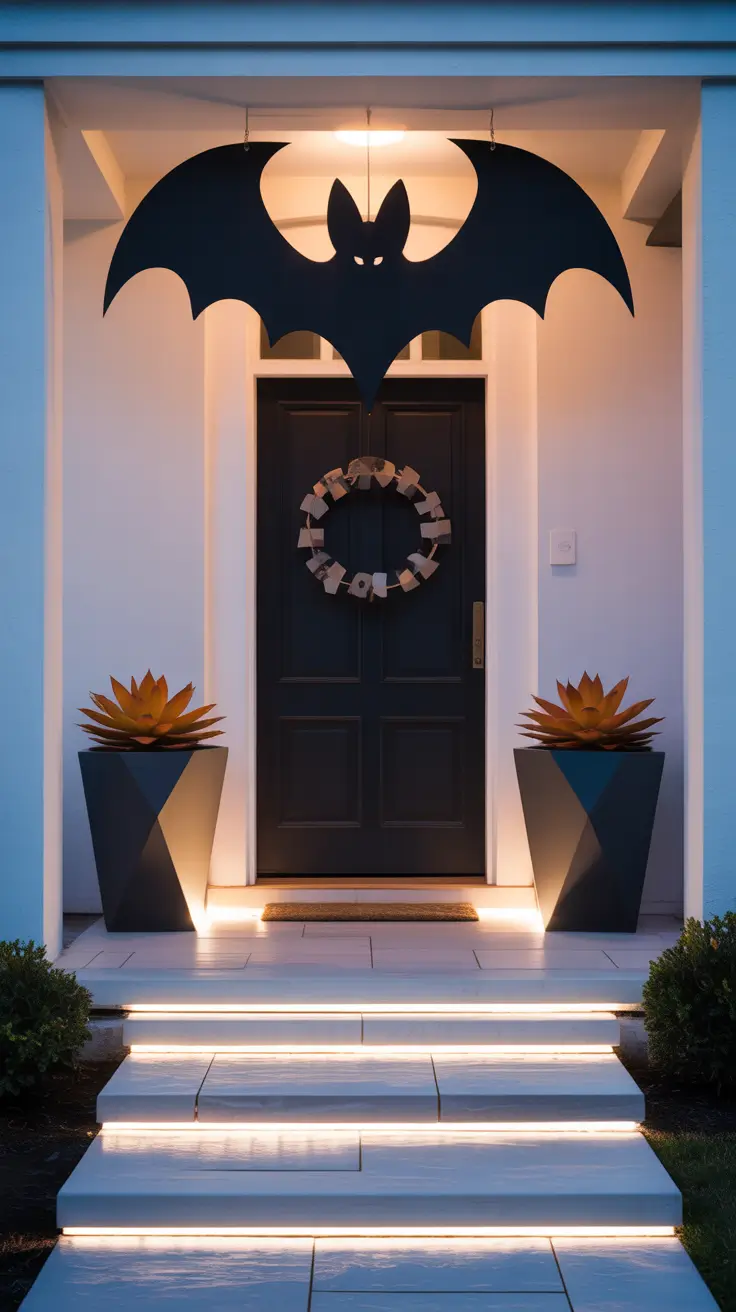 halloween front porch decor ideas 2025 Minimalist Halloween Porch Decor With Statement Details