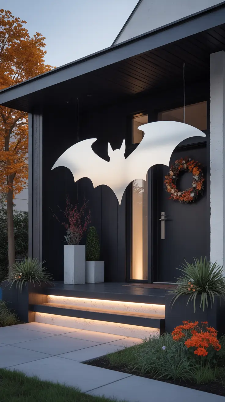 halloween front porch decor ideas 2025 Minimalist Halloween Porch Decor With Statement Details