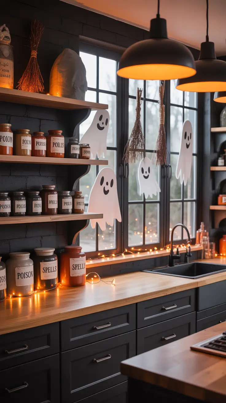 halloween home decor ideas 2025 Witch’s Kitchen: Spells, Spirits & Style