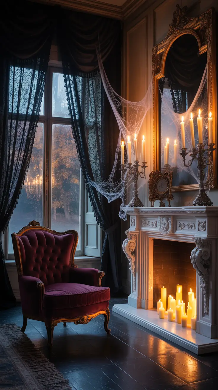 halloween home decor ideas 2025 Elegant Halloween Decor That Feels Like a Haunted Mansion