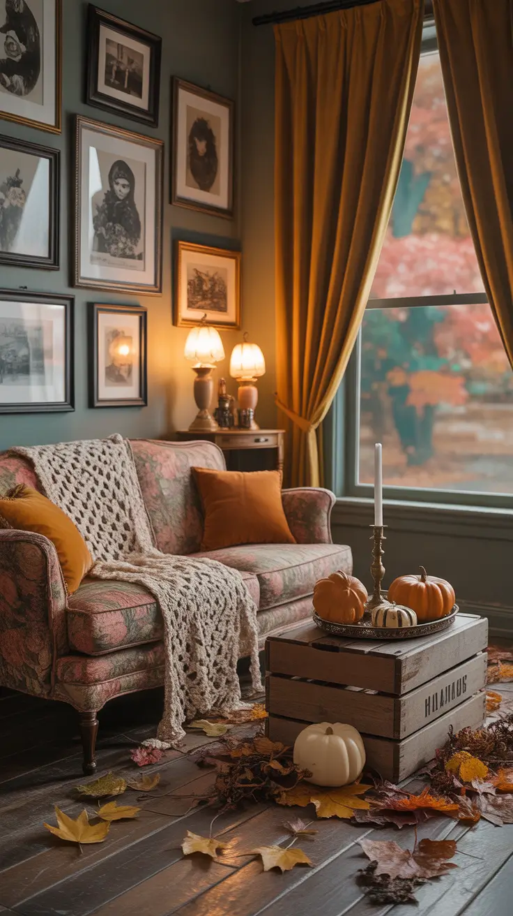 halloween home decor ideas 2025 Vintage Halloween Vibes With a Touch of Whimsy