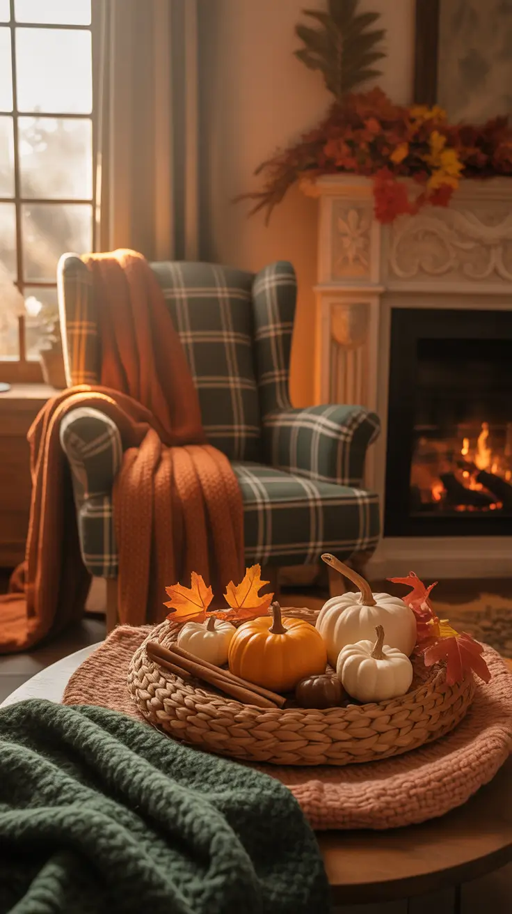 halloween home decor ideas 2025 Neutral Autumn Vibes With a Cozy Fall Touch