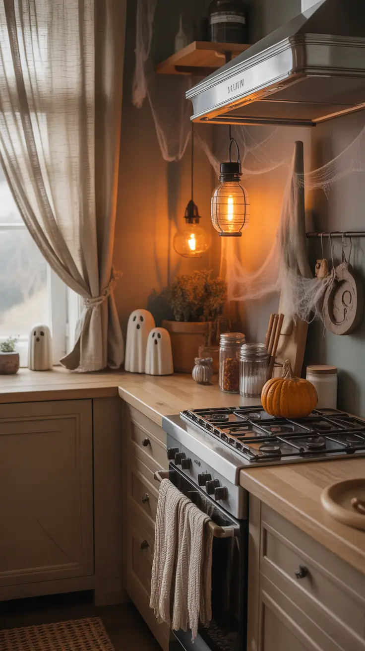 halloween kitchen decor ideas 2025 Haunted Yet Homey