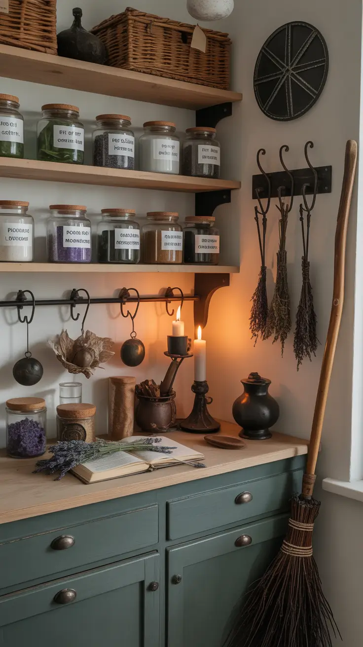 halloween kitchen decor ideas 2025 Witchcore Pantry Ideas for Halloween Enthusiasts
