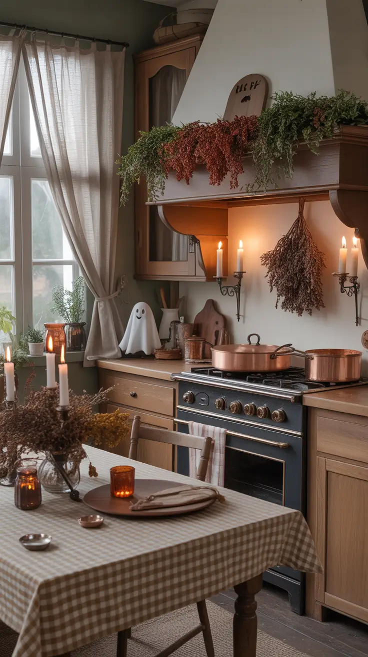 halloween kitchen decor ideas 2025 Country Haunt: Cozy & Creepy in One Brew