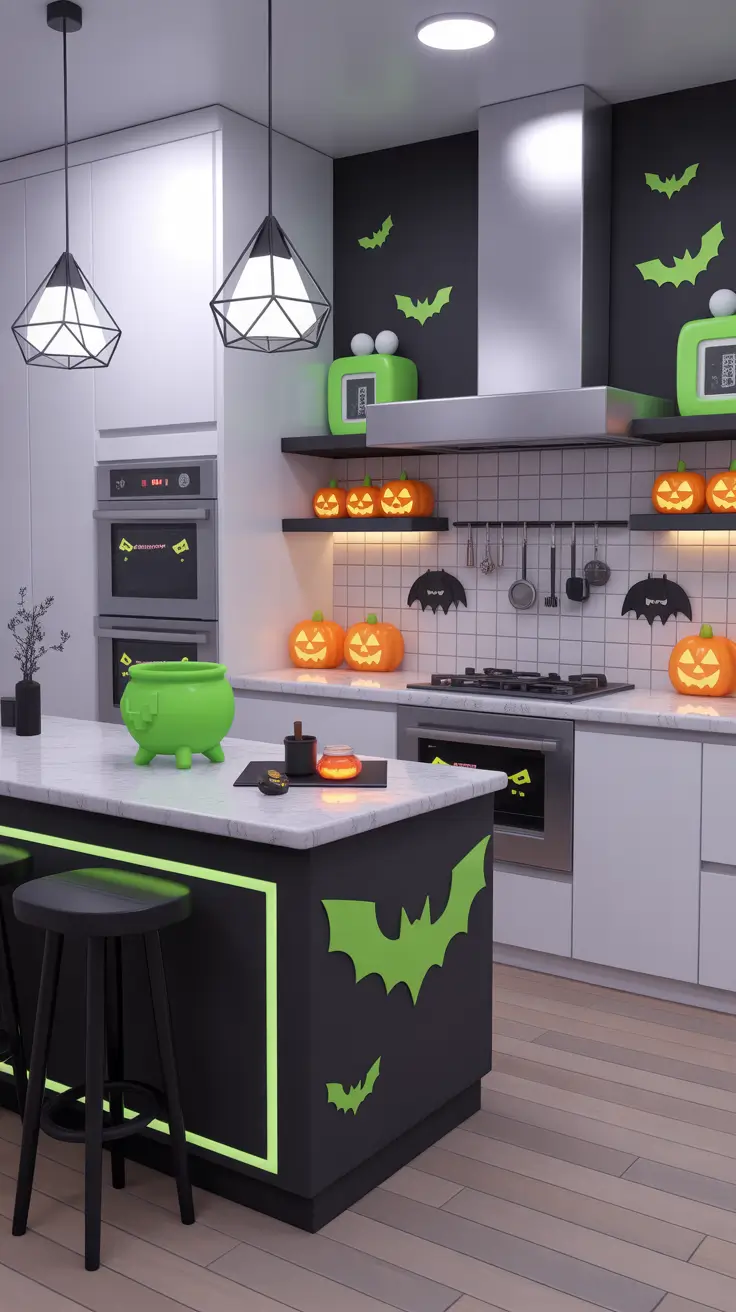 halloween kitchen decor ideas 2025 Bloxburg-Inspired Halloween Kitchen Makeovers