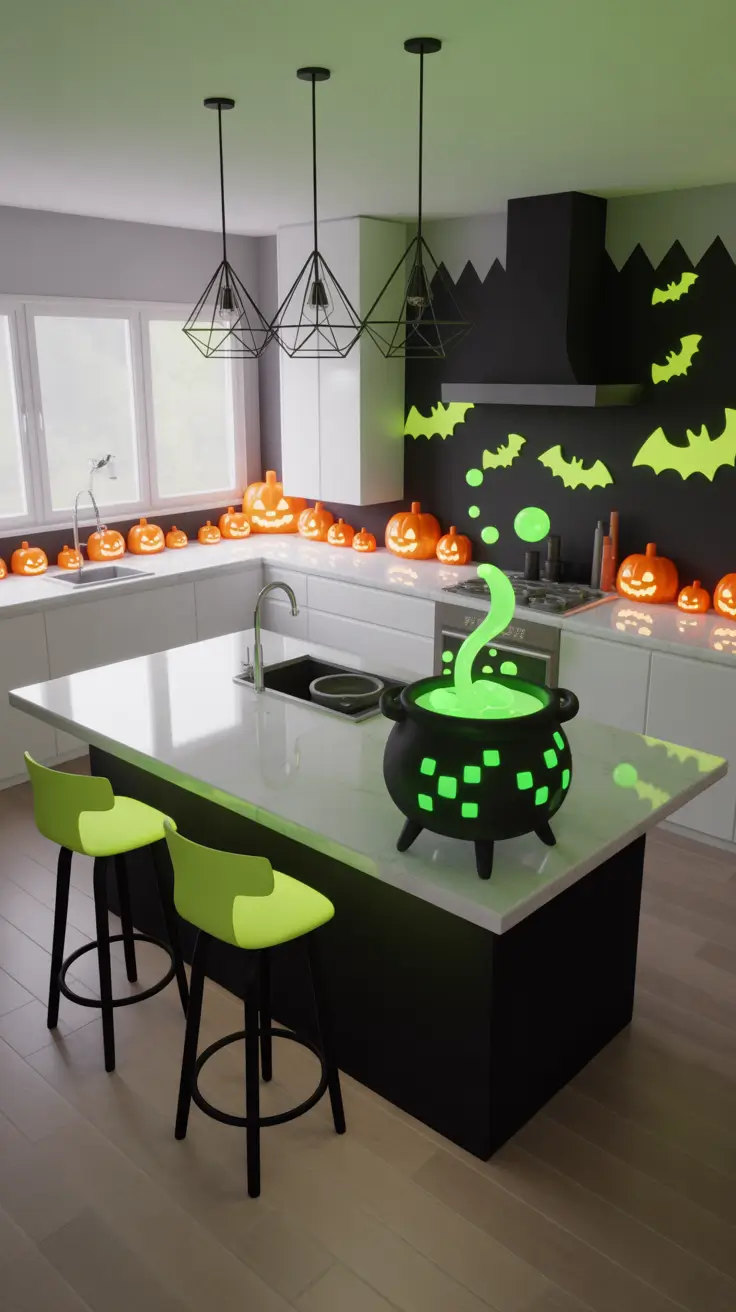 halloween kitchen decor ideas 2025 Bloxburg-Inspired Halloween Kitchen Makeovers