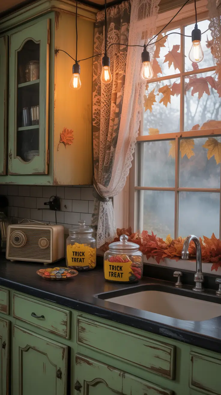 halloween kitchen decor ideas 2025 Vintage Horrors: Old-School Halloween Kitchen Style