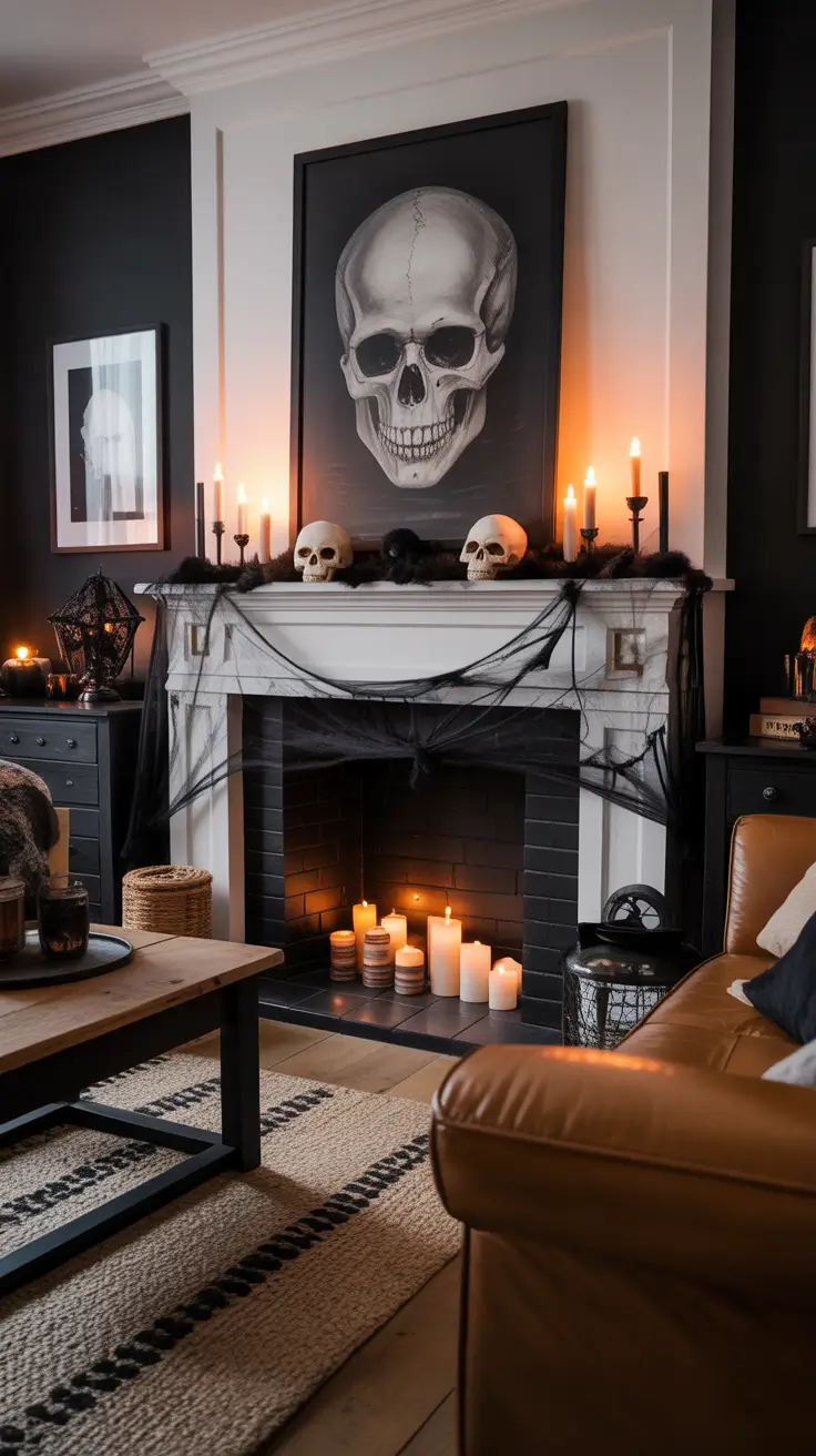Spooky halloween mantle ideas 2025