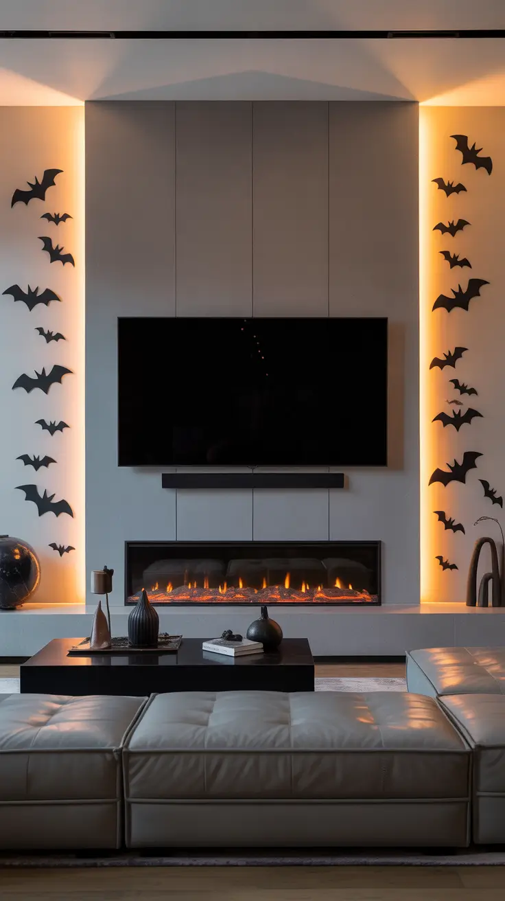 halloween mantle ideas 2025 TV Mantle Halloween Ideas That Work With Screens