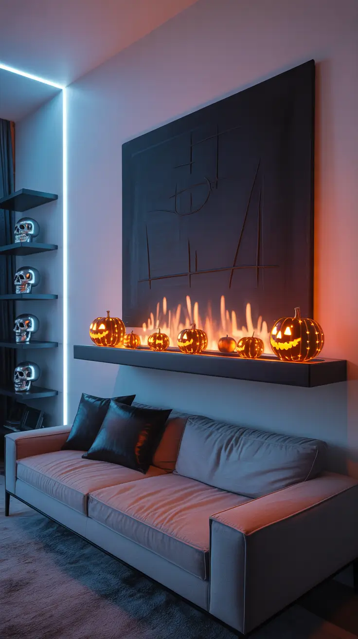 halloween mantle ideas 2025 Modern Halloween Mantle Styling For 2025