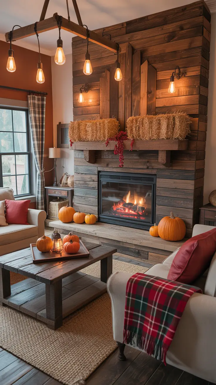 halloween mantle ideas 2025 Rustic Halloween Mantle With Country Charm