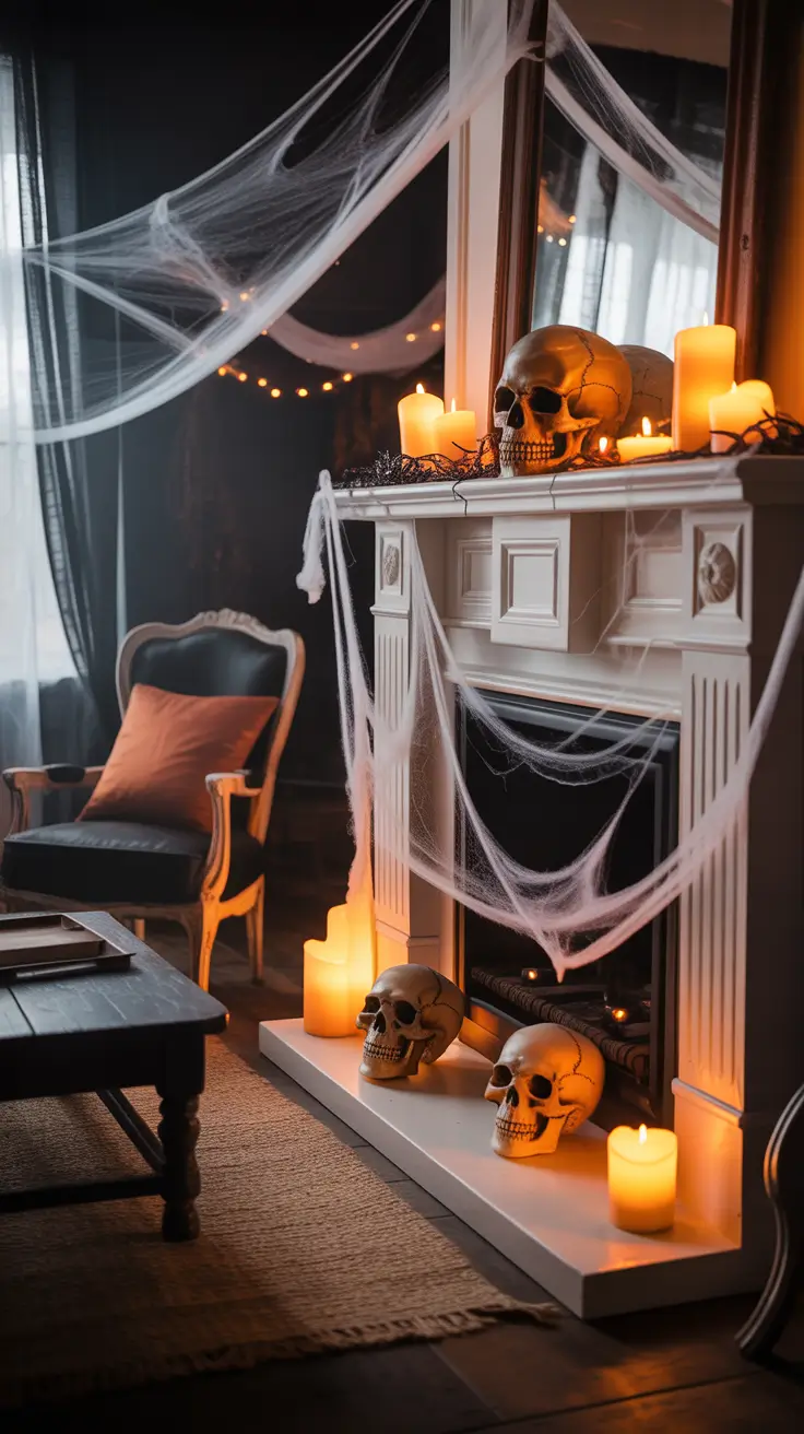 Spooky halloween mantle ideas 2025